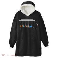 Never Forget Pluto Funny Planet Pluto Hooded Wearable Blanket thumb 0