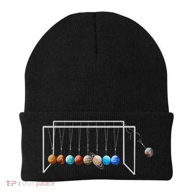 Never Forget Pluto Funny Planet Pluto Beanie