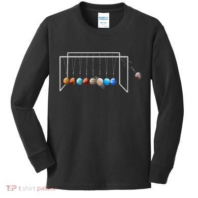 Never Forget Pluto Funny Planet Pluto Kids Long Sleeve Shirt