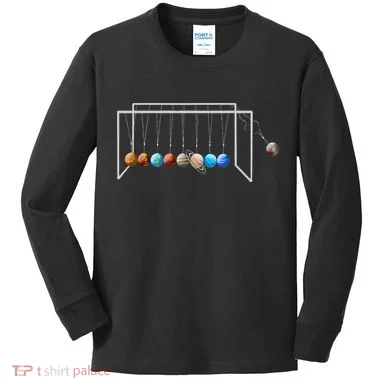 Never Forget Pluto Funny Planet Pluto Kids Long Sleeve Shirt
