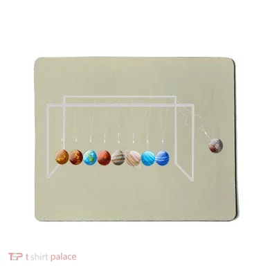 Never Forget Pluto Funny Planet Pluto Mousepad