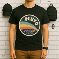 Never Forget Planet Pluto Vintage Retro Space T-Shirt thumb 6