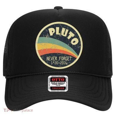 Never Forget Planet Pluto Vintage Retro Space Hat