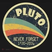 Never Forget Planet Pluto Vintage Retro Space Kids Long Sleeve Shirt thumb 2