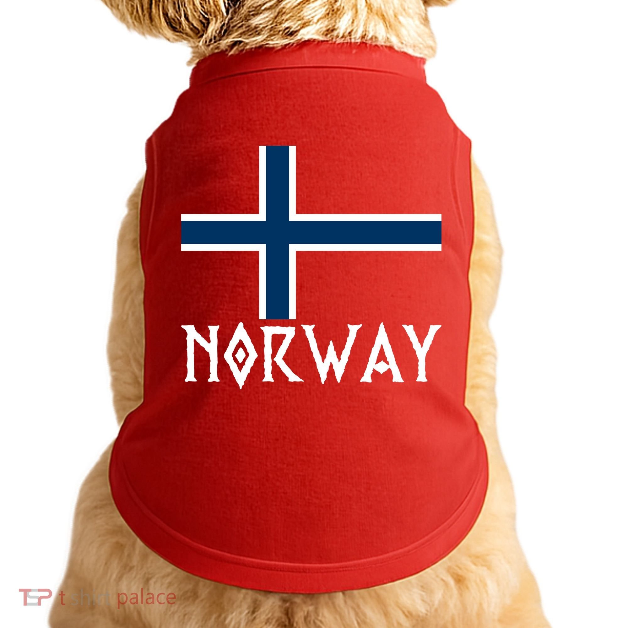 Norway Flag Proud Norwegians Soccer Fan Doggie Tank