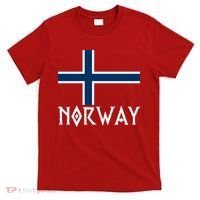 Norway Flag Proud Norwegians Soccer Fan T-Shirt thumb 0