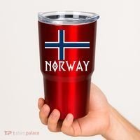 Norway Flag Proud Norwegians Soccer Fan Tumbler thumb 2