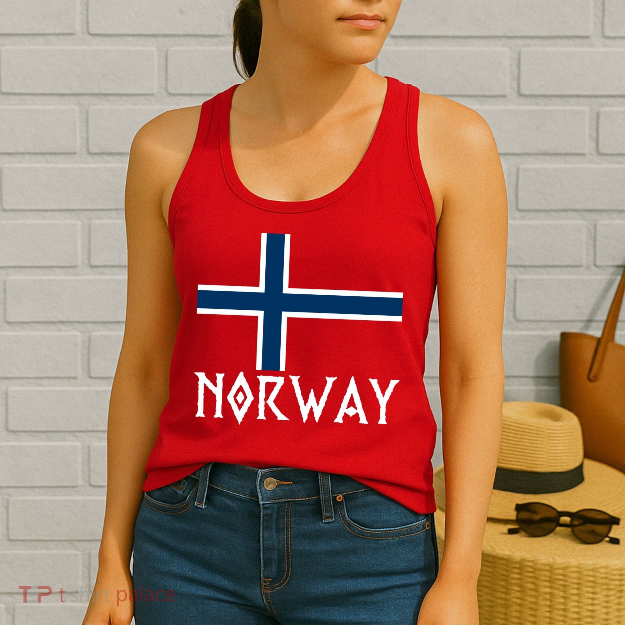Norway Flag Proud Norwegians Soccer Fan Women's Tank Top