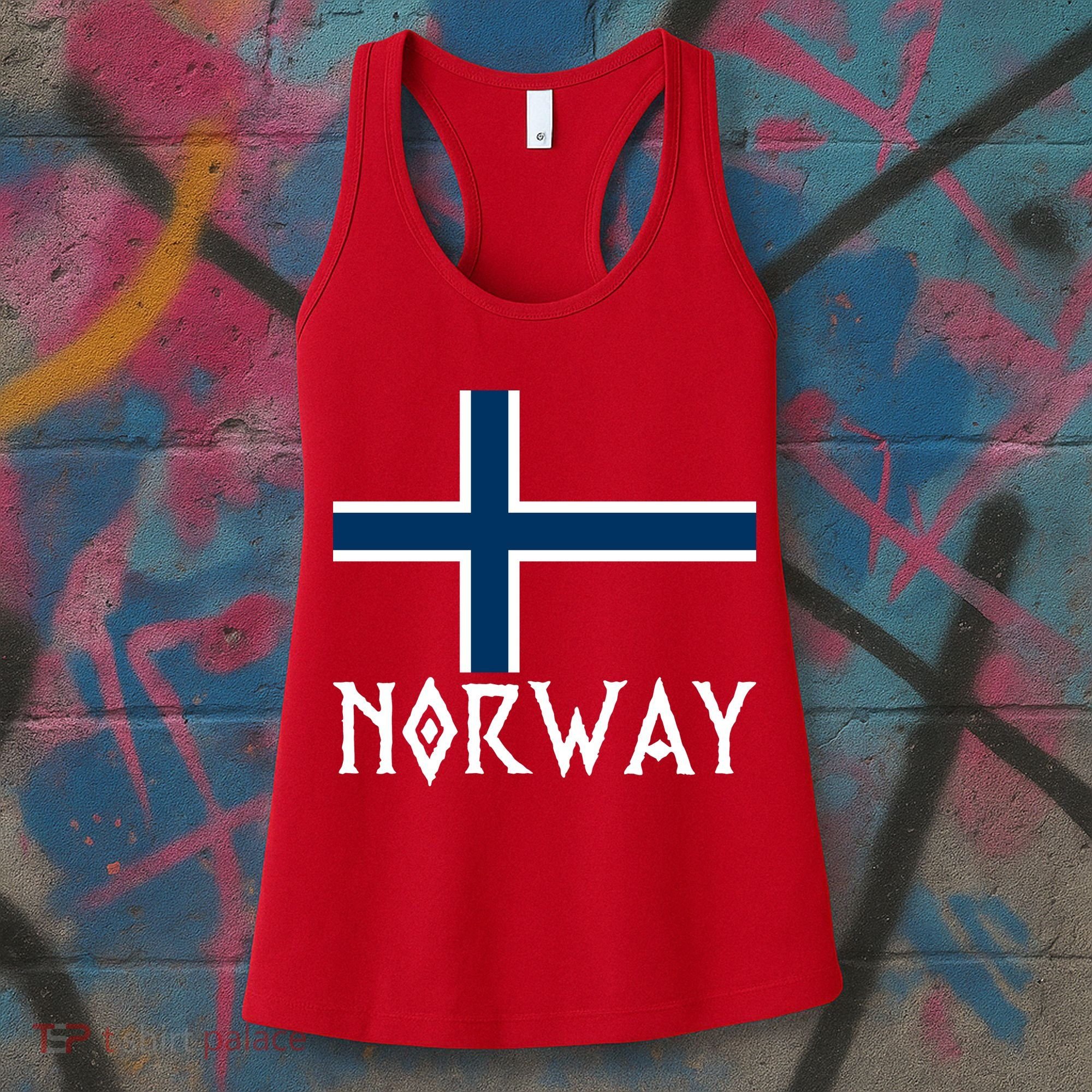 Norway Flag Proud Norwegians Soccer Fan Women's Tank Top