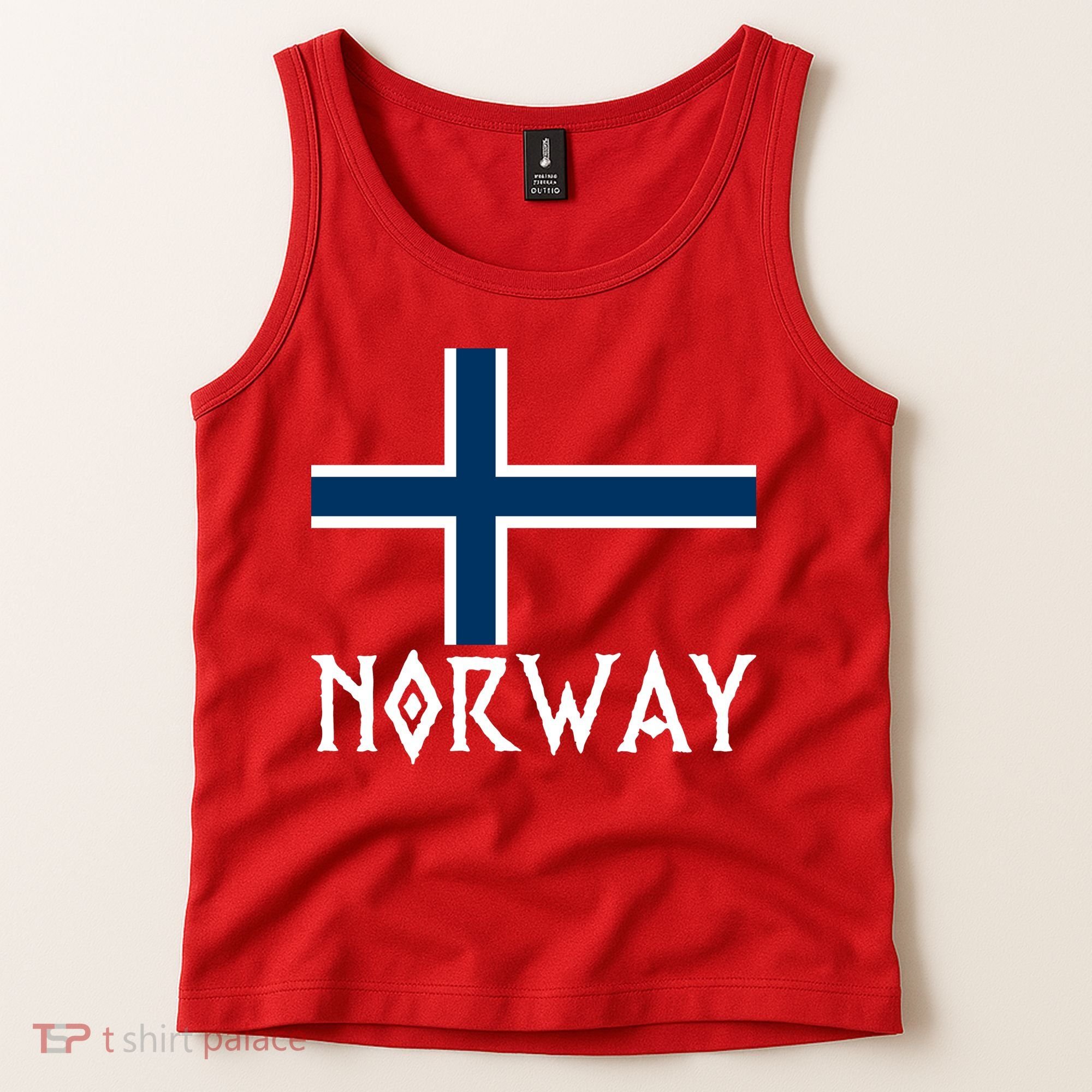 Norway Flag Proud Norwegians Soccer Fan Tank Top