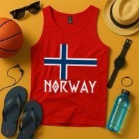 Norway Flag Proud Norwegians Soccer Fan Tank Top thumb 4