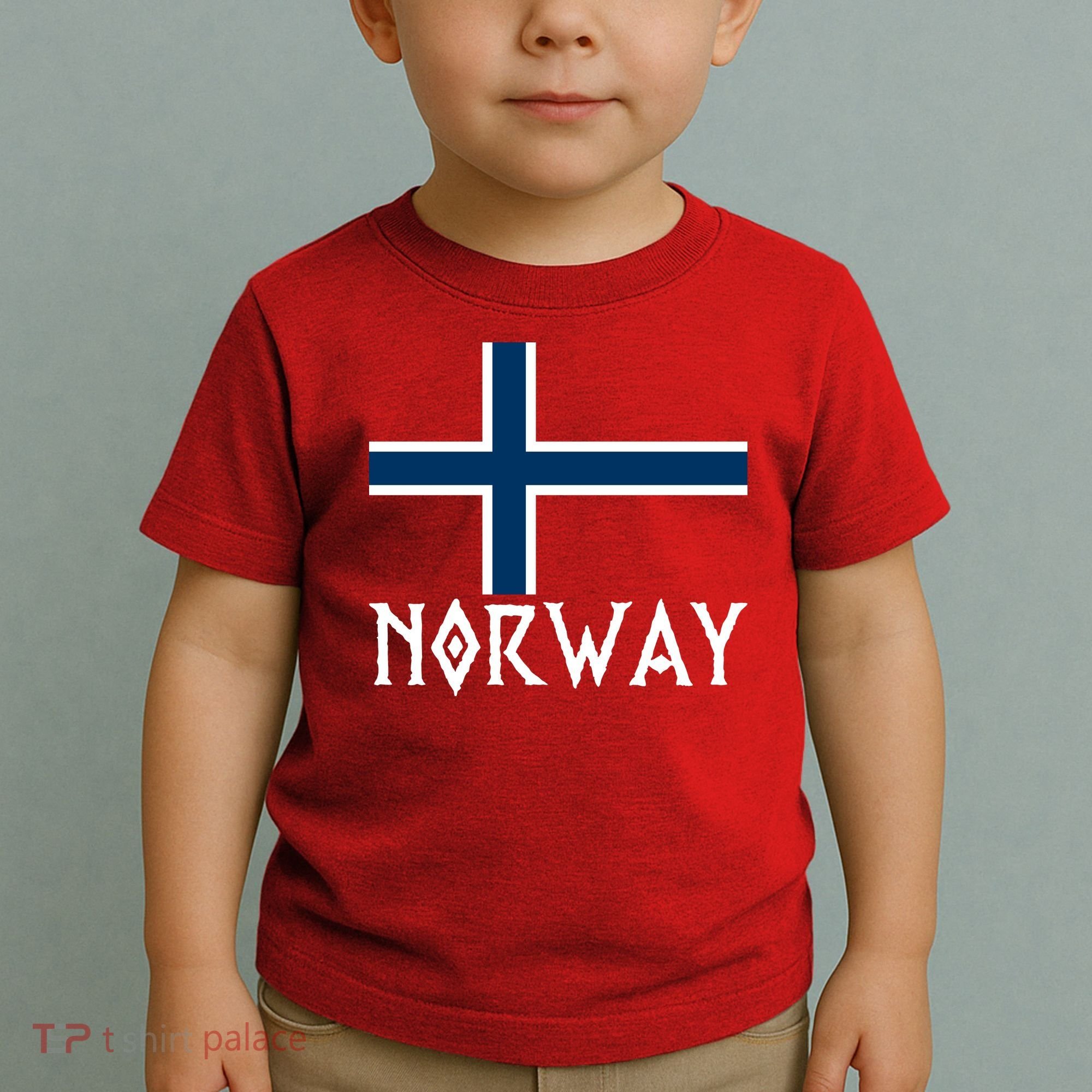 Norway Flag Proud Norwegians Soccer Fan Toddler T-Shirt