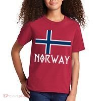 Norway Flag Proud Norwegians Soccer Fan Kids T-Shirt thumb 2