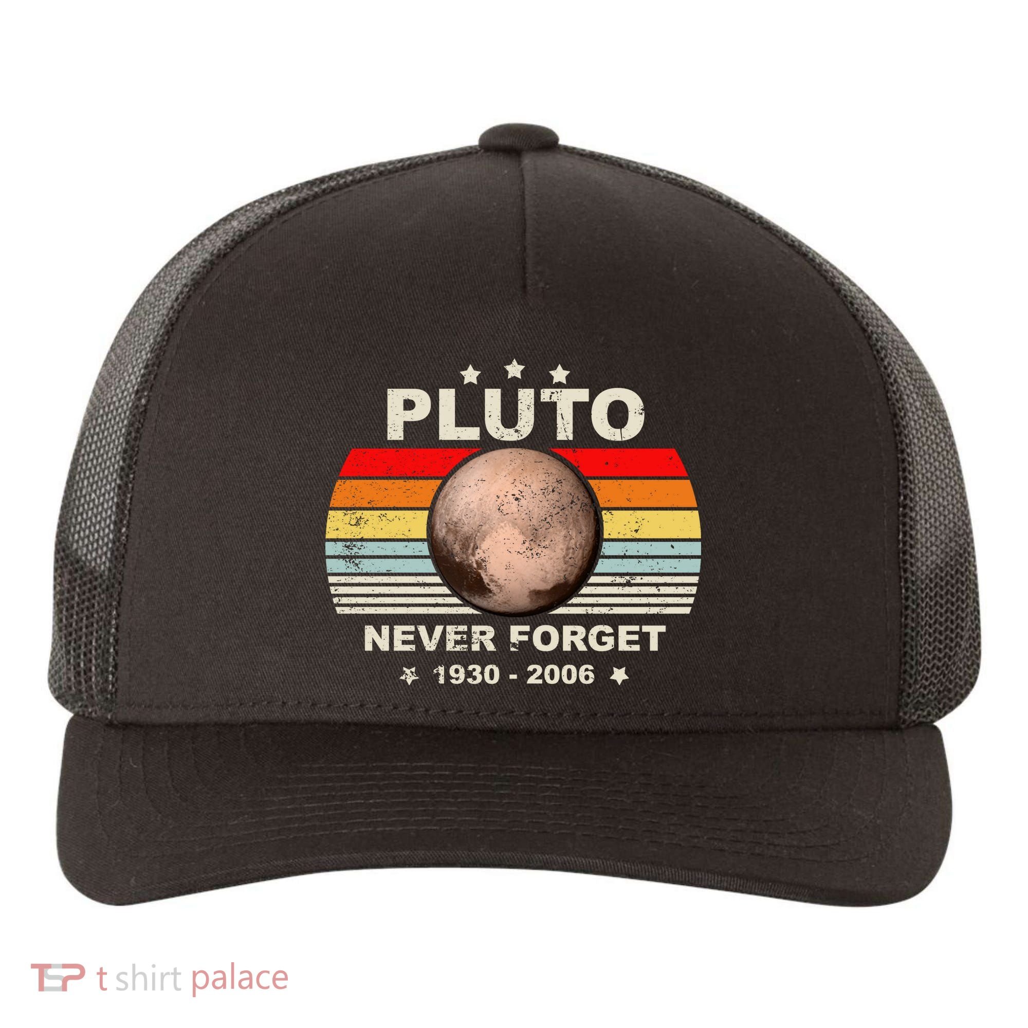 Never Forget Pluto Yupoong Adult 5-Panel Trucker Hat