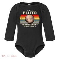 Never Forget Pluto Baby Long Sleeve Bodysuit thumb 0
