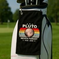 Never Forget Pluto Golf Towel thumb 2