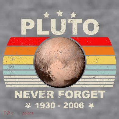 Never Forget Pluto Women's Racerback Cropped Tank