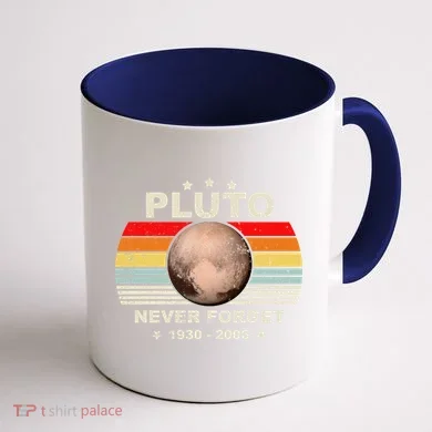Never Forget Pluto Coffee Mug back