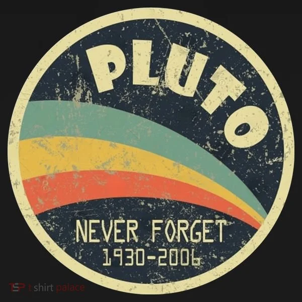 Never Forget Planet Pluto Retro Vintage Bucket Hat