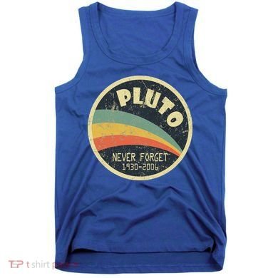Never Forget Planet Pluto Retro Vintage Tank Top