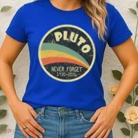 Never Forget Planet Pluto Retro Vintage Women's T-Shirt thumb 2