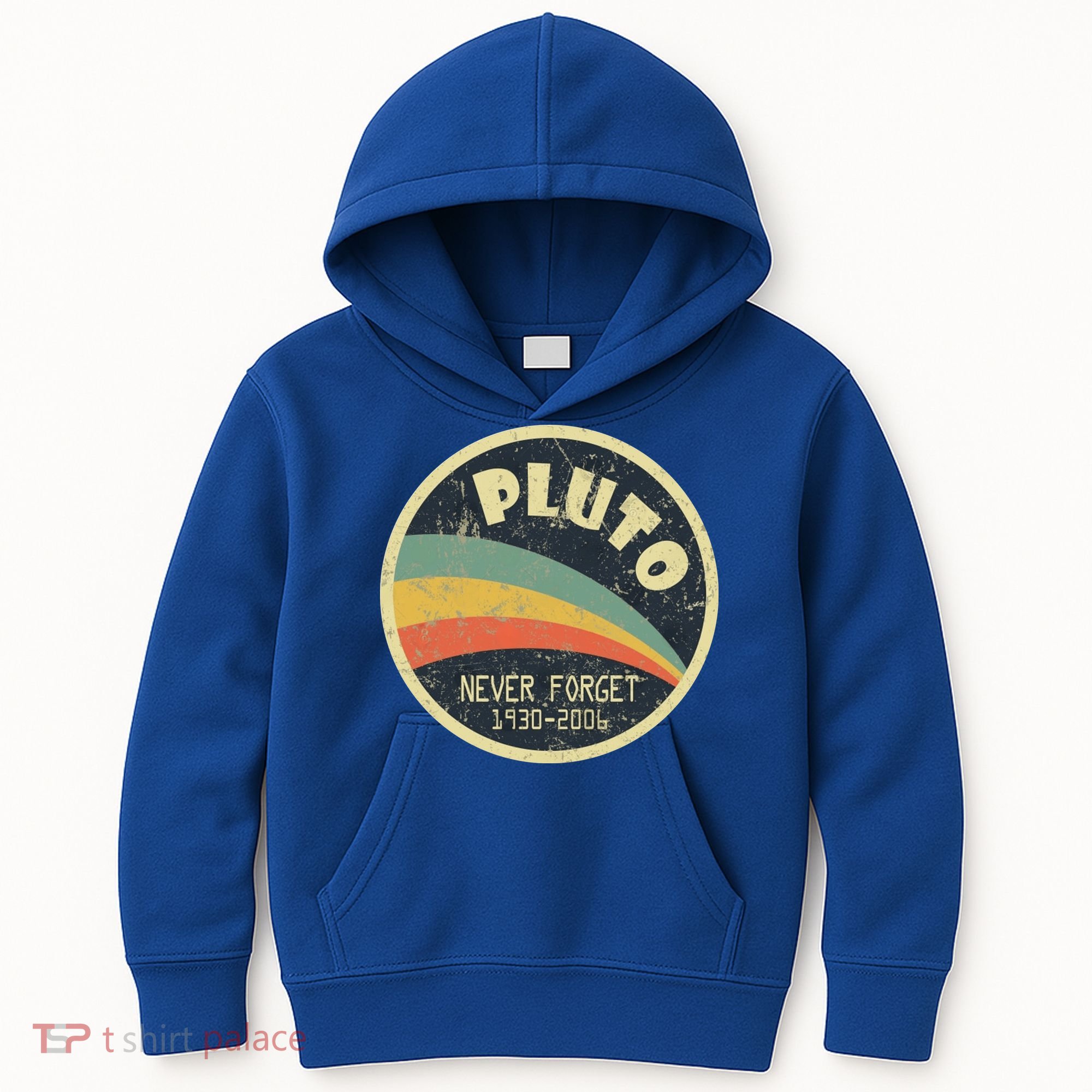 Never Forget Planet Pluto Retro Vintage Kids Hoodie