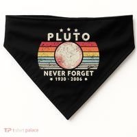 Never Forget Pluto Shirt. Retro Style Funny Space, Science USA-Made Doggie Bandana thumb 0