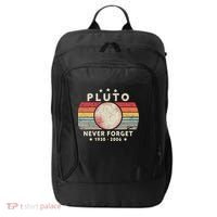Never Forget Pluto Shirt. Retro Style Funny Space, Science City Backpack thumb 0