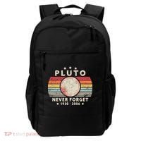 Never Forget Pluto Shirt. Retro Style Funny Space, Science Backpack thumb 0