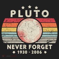 Never Forget Pluto Shirt. Retro Style Funny Space, Science Beanie thumb 2