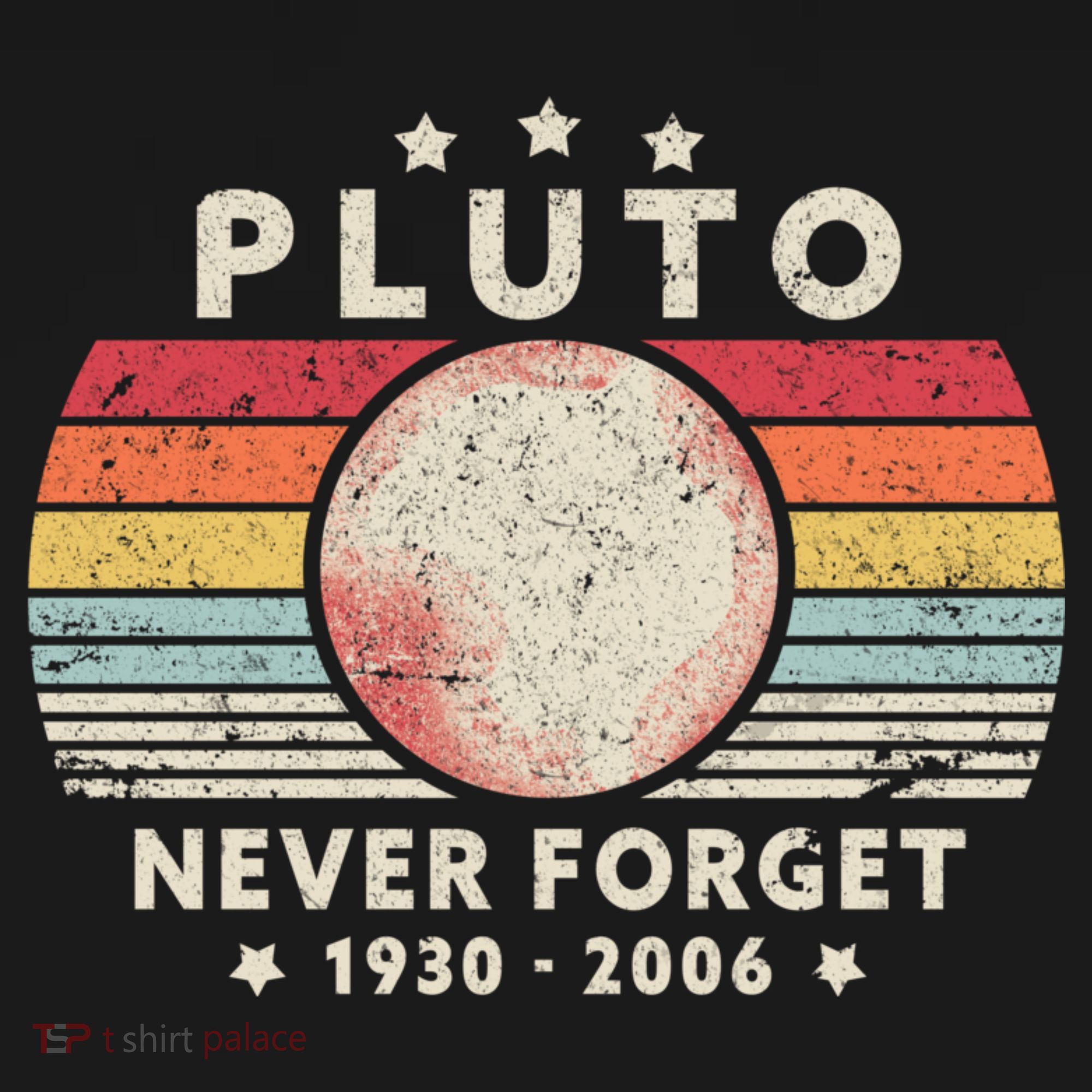 Never Forget Pluto Shirt. Retro Style Funny Space, Science Pajama Set