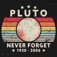 Never Forget Pluto Shirt. Retro Style Funny Space, Science Sustainable Knit Beanie thumb 2