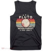 Never Forget Pluto Shirt. Retro Style Funny Space, Science Tank Top thumb 0