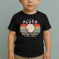 Never Forget Pluto Shirt. Retro Style Funny Space, Science Toddler T-Shirt thumb 2