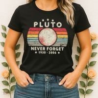 Never Forget Pluto Shirt. Retro Style Funny Space, Science Women's T-Shirt thumb 2