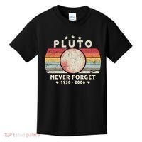 Never Forget Pluto Shirt. Retro Style Funny Space, Science Kids T-Shirt thumb 0