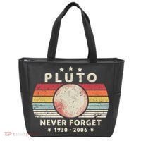 Never Forget Pluto Shirt. Retro Style Funny Space, Science Tote Bag thumb 0