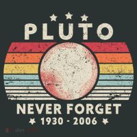 Never Forget Pluto Shirt. Retro Style Funny Space, Science Infant Baby Jersey Bodysuit thumb 2