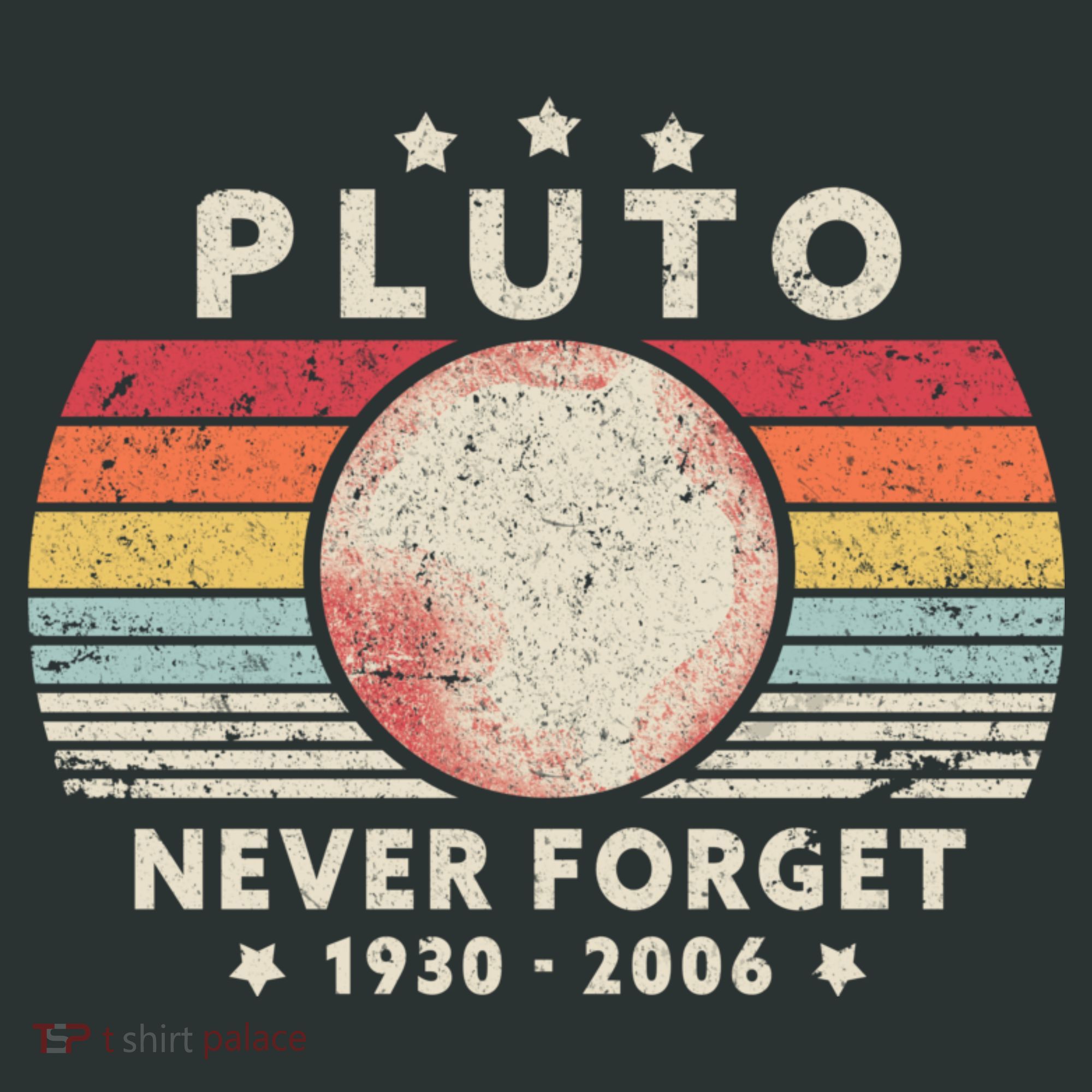 Never Forget Pluto Shirt. Retro Style Funny Space, Science Infant Baby Jersey Bodysuit