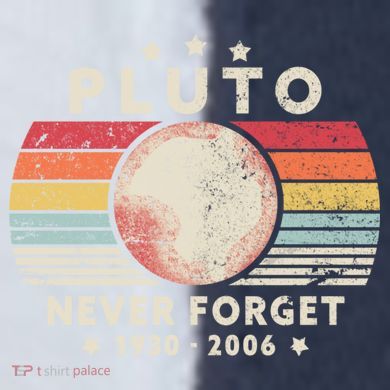 Never Forget Pluto Shirt. Retro Style Funny Space, Science Sport-Tek Competitor United Soccer Jersey