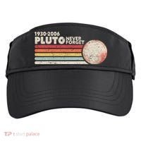 Never Forget Pluto Retro Science Gift Adult Drive Performance Visor thumb 0