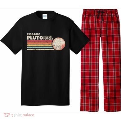 Never Forget Pluto Retro Science Gift Pajama Set