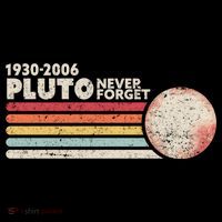 Never Forget Pluto Retro Science Gift Womens Funnel Neck Pullover Hood thumb 2