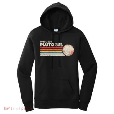 Never Forget Pluto Retro Science Gift Women's Hoodie