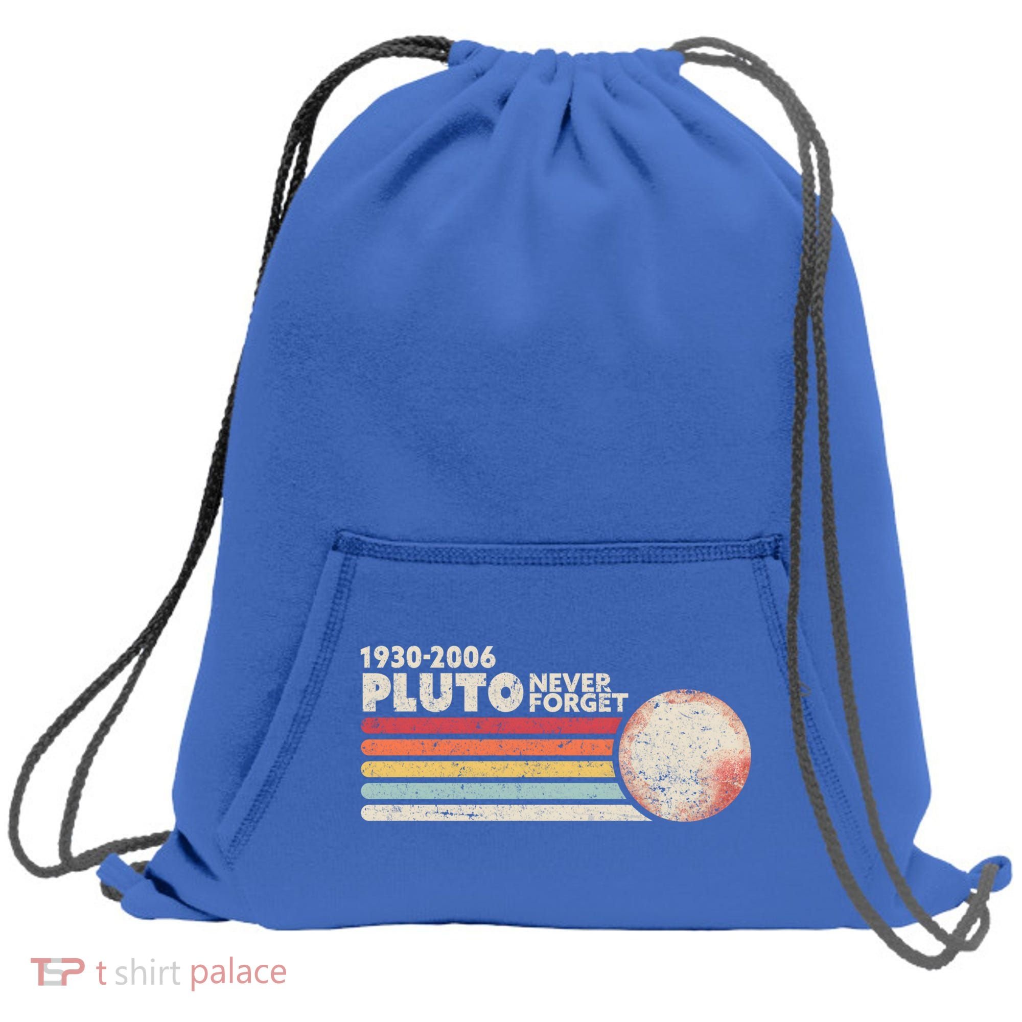 Never Forget Pluto Retro Science Gift Sweatshirt Cinch Pack Bag