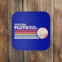 Never Forget Pluto Retro Science Gift Coaster thumb 0