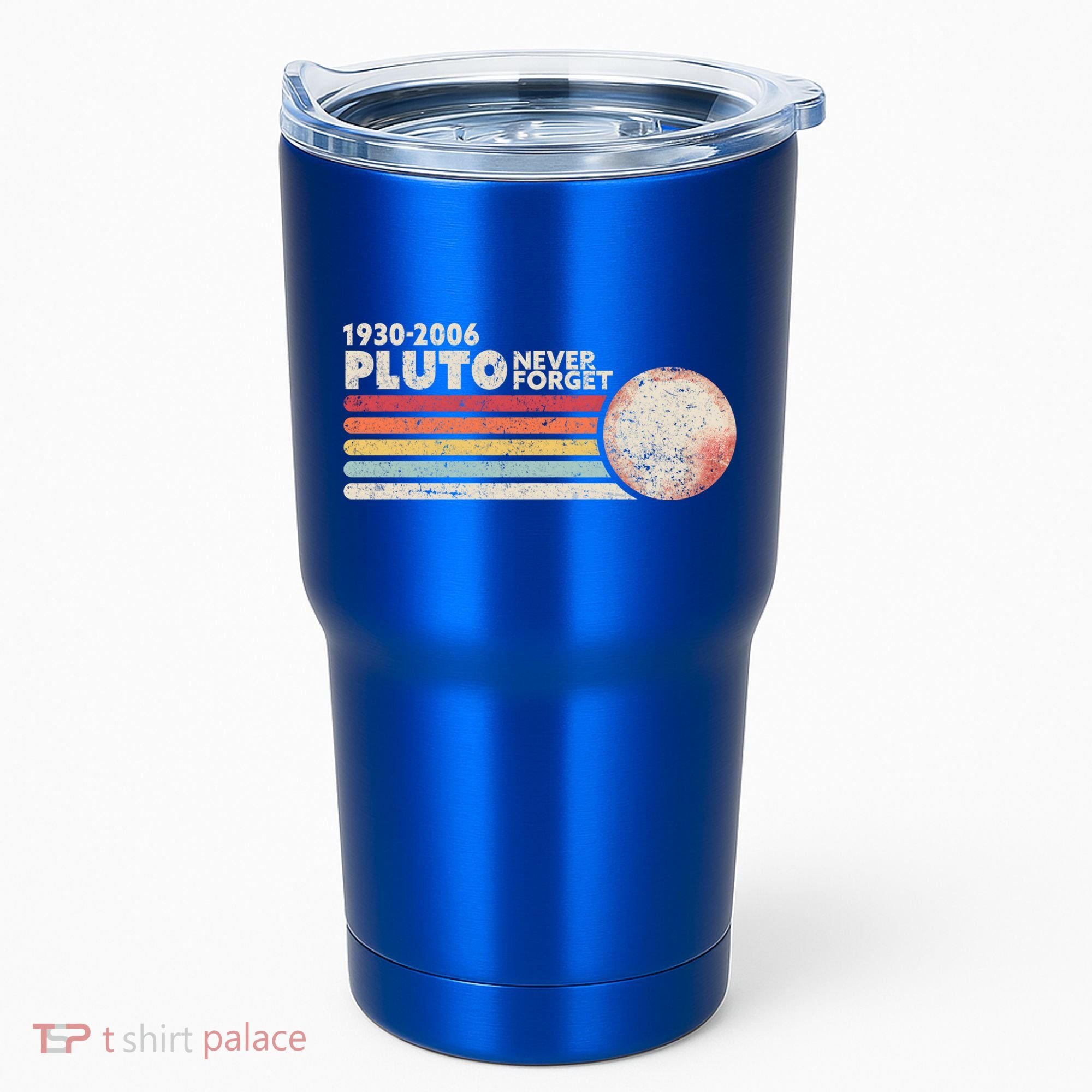Never Forget Pluto Retro Science Gift Tumbler