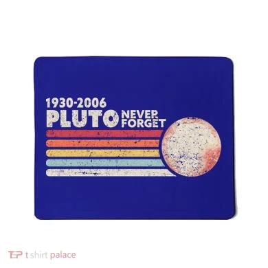 Never Forget Pluto Retro Science Gift Mousepad