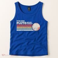 Never Forget Pluto Retro Science Gift Tank Top thumb 2