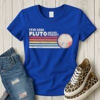 Never Forget Pluto Retro Science Gift Women's T-Shirt thumb 3